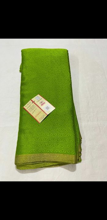 Pure crepe mysore silk uploaded by Anusha whole sale silk sarees on 9/13/2021