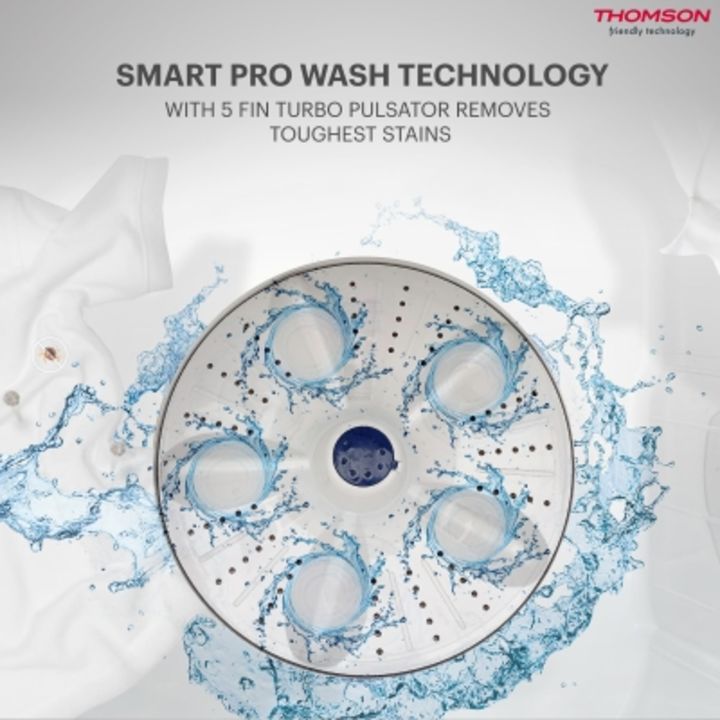 Thomson 6.5 kg 5 Star Rating, Smart Pro Wash Technology Semi Automatic Top Load White, Grey uploaded by Bhuvnesh RaghAV on 9/13/2021