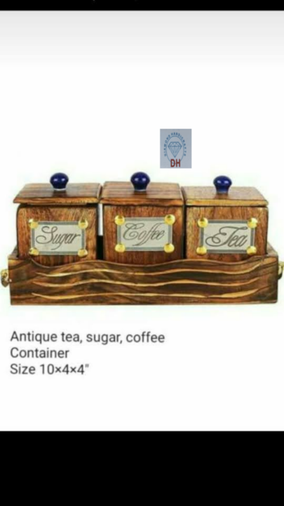 TEA , SUGAR , COFFEE CONTAINERS uploaded by Diamond handicrafts on 9/13/2021