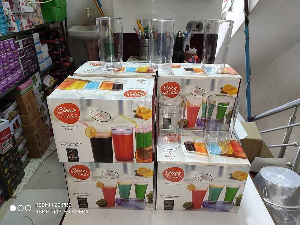 6in1 glass set 300 ml big size uploaded by B.l.traders on 9/9/2020