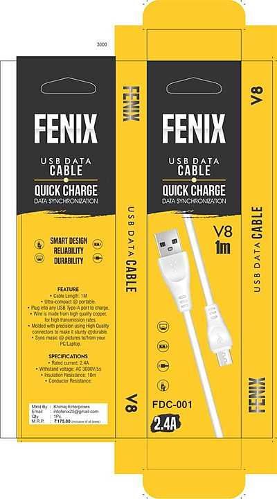 Fenix Quick Charge 2.4A USB Data Cable FDC001 uploaded by business on 9/9/2020