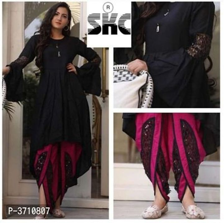 Kurti and bottom set uploaded by business on 9/13/2021