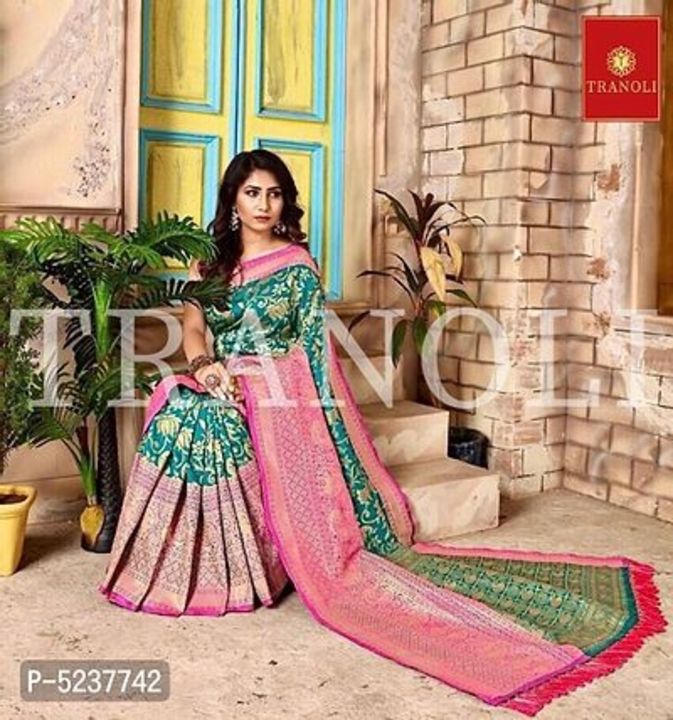 Art silk gori zari woven saree uploaded by business on 9/13/2021