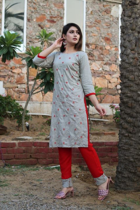 Kurti with pant uploaded by business on 9/14/2021