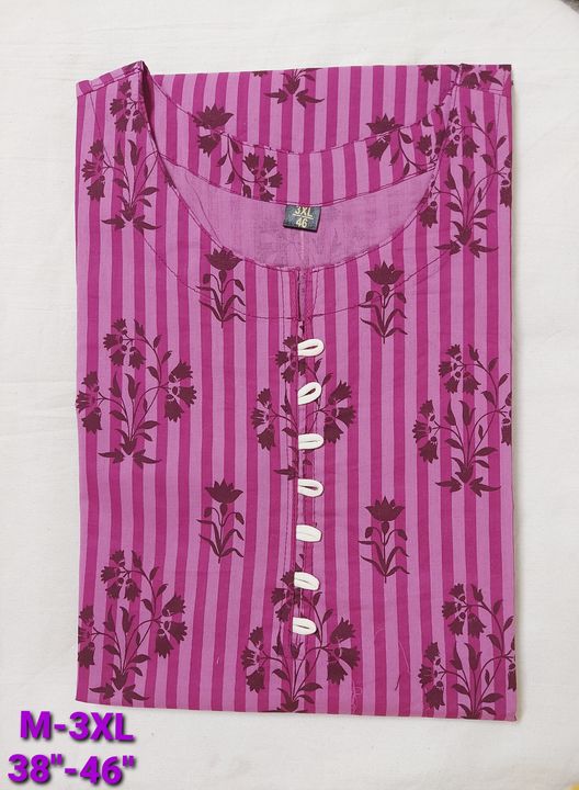 PRINTED COTTON KURTI uploaded by business on 9/14/2021