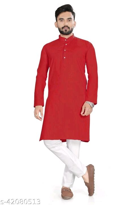 Post image Elegant Men KurtasFabric: Cotton BlendSleeve Length: Long SleevesPattern: SolidCombo of: SingleSizes: S (Chest Size: 38 in, Length Size: 37 in, Waist Size: 38 in) XL (Chest Size: 45 in, Length Size: 42 in, Waist Size: 45 in) XS (Chest Size: 36 in, Length Size: 34 in, Waist Size: 36 in) L (Chest Size: 43 in, Length Size: 40 in, Waist Size: 41 in) XXL (Chest Size: 48 in, Length Size: 43 in, Waist Size: 47 in) M (Chest Size: 40 in, Length Size: 38 in, Waist Size: 40 in) 
Men's ethnic kurta featuring a mandarin collar, full sleeves, 2 side pockets and a regular fit. It is crafted from fine cotton.Country of Origin: India