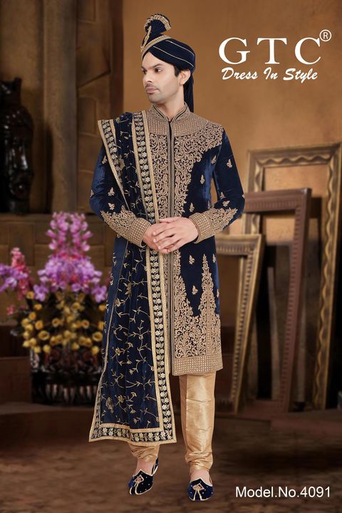 Elegant GTC- Exclusive Wedding Sherwani  uploaded by AMBE COLLECTIONS  on 9/14/2021
