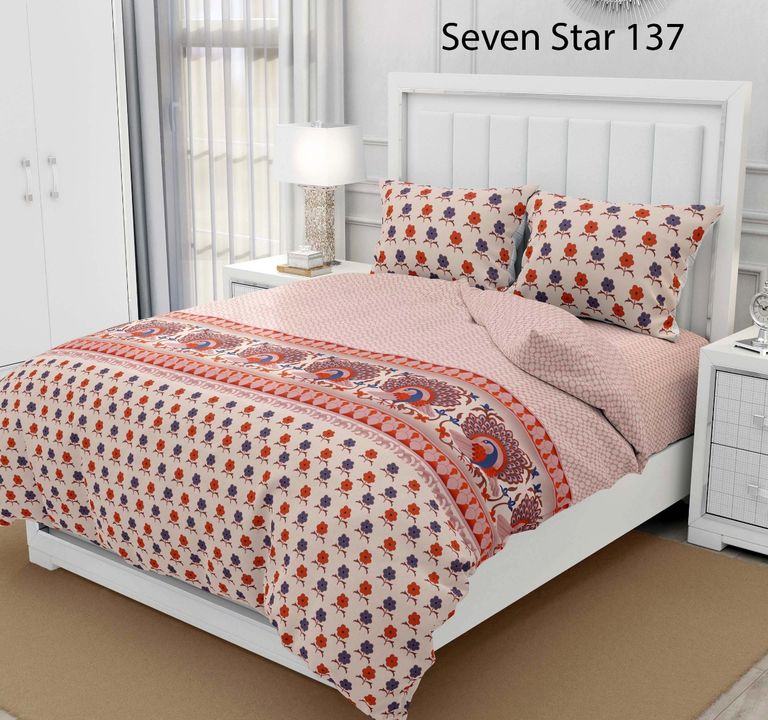 King size bedsheets uploaded by Wadhwa's home decor on 9/14/2021