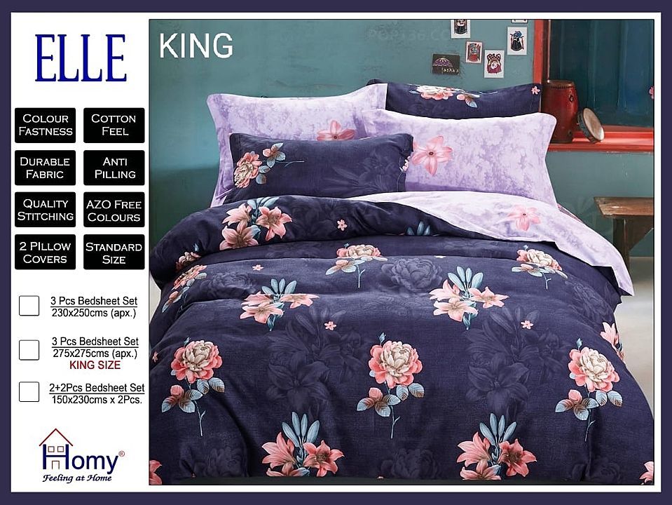 King size Bedsheets uploaded by Sterling Designs on 9/9/2020