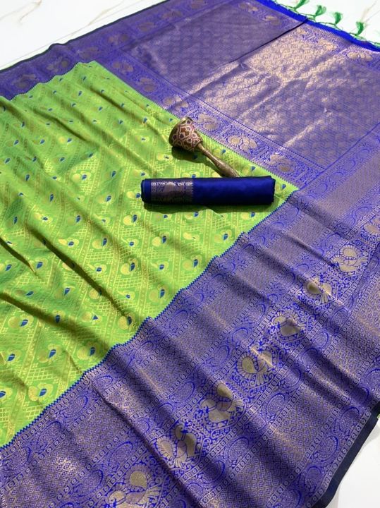 Kanchipuram soft silk saree uploaded by deepshikha fashion on 9/14/2021