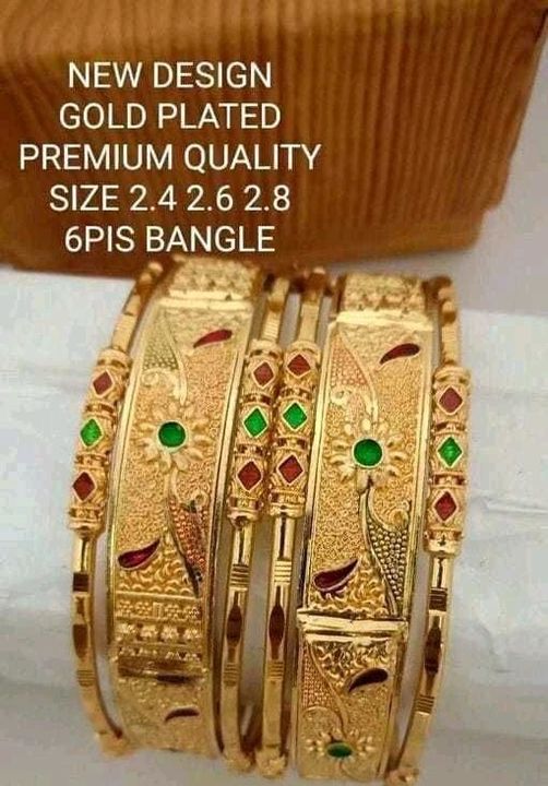 Gold bangles uploaded by business on 9/14/2021