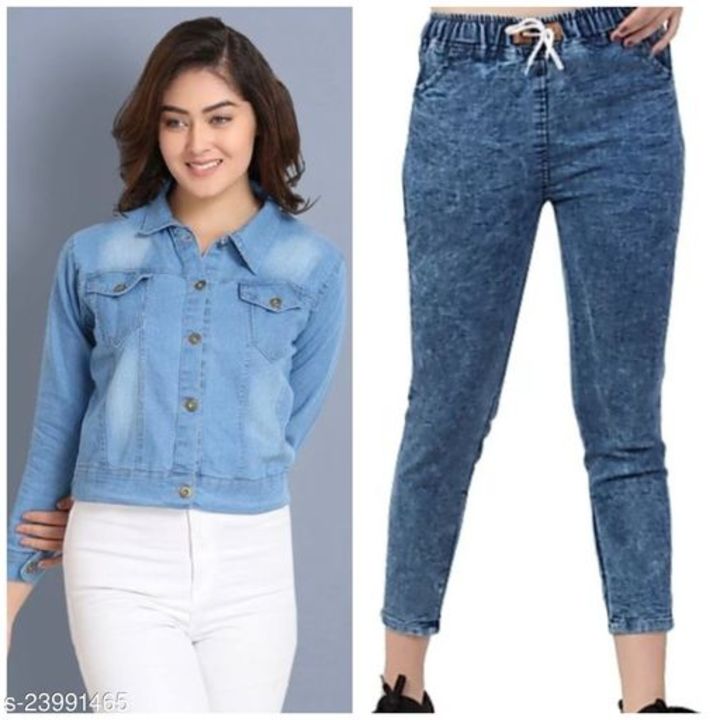 Stylish women's jacket and jeans pant uploaded by Fashion_flow on 9/15/2021