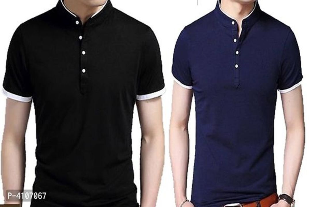Post image Pack Of 2 Trendy Solid Cotton Mandarin T Shirt
Color: MulticolouredFabric: CottonType: TeesStyle: SolidDesign Type: Mandarin TeesSizes: M (Chest 38.0 inches), L (Chest 40.0 inches), XL (Chest 42.0 inches)Returns: Within 7 days of delivery. No questions asked