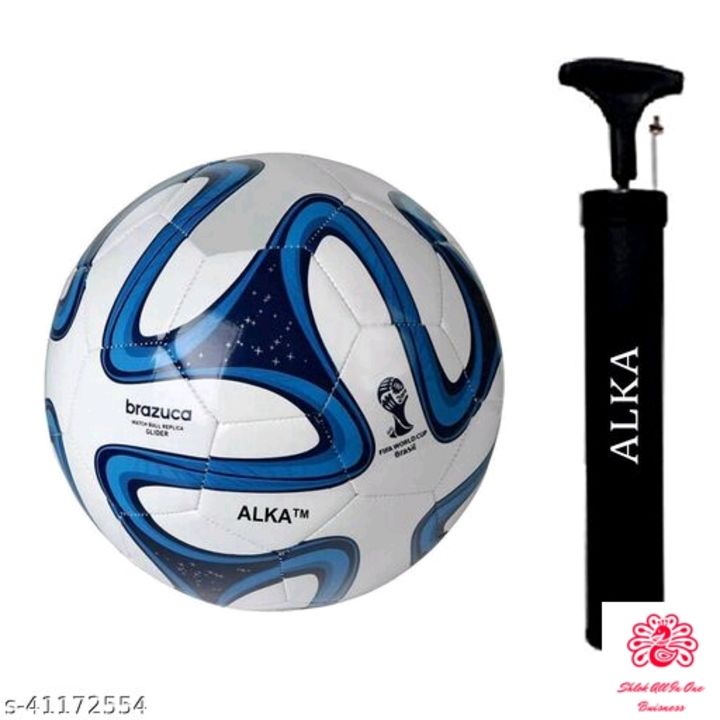 Branded football with hand pump uploaded by Shlok All In One Buisness on 9/15/2021