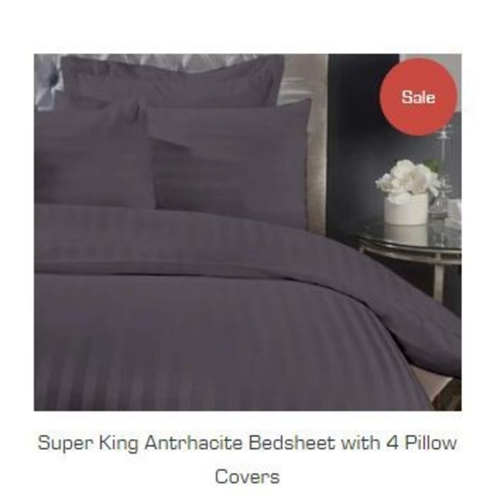 300 Thread Count Super King Bedsheet with 4 Pillow cover uploaded by Raghuvir Lifestyle Pvt Ltd on 9/15/2021