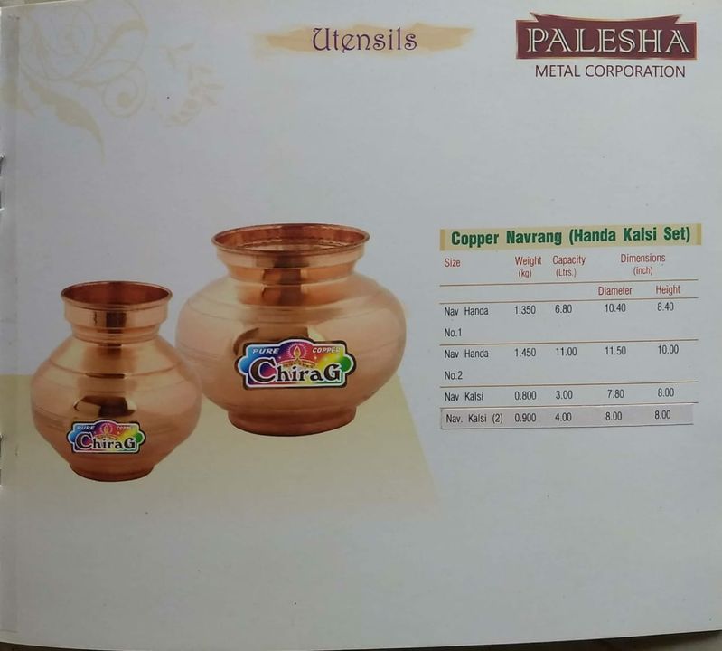 Copper Navrang Handa Kalsi uploaded by Hira Industries on 9/15/2021