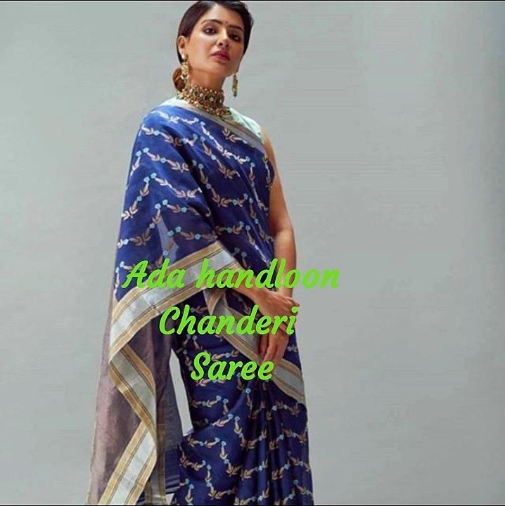 Post image Hey! Checkout my new collection called Handloom chanderi silk saree.
