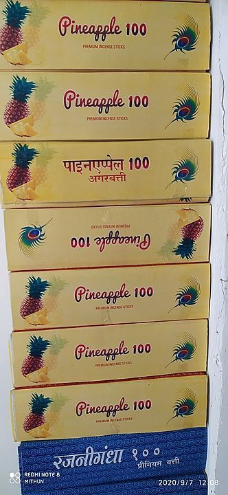 Pineapple fragrance Agarbatti 30rs pouch uploaded by business on 9/9/2020