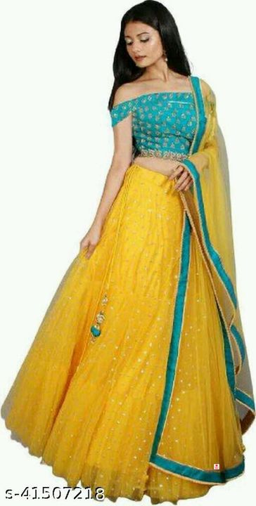 Alisha Fashionable Women Lehenga uploaded by Hindustan Shoping Marketing on 9/16/2021