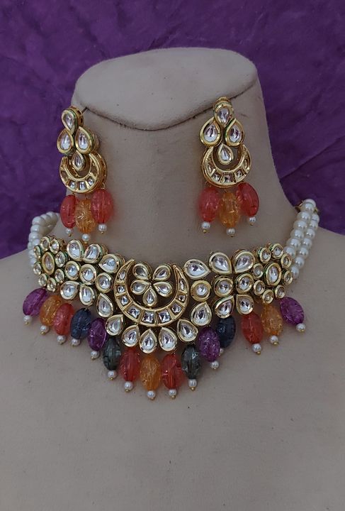 Kundan jewellery  uploaded by Tirupati handicrafts on 9/16/2021