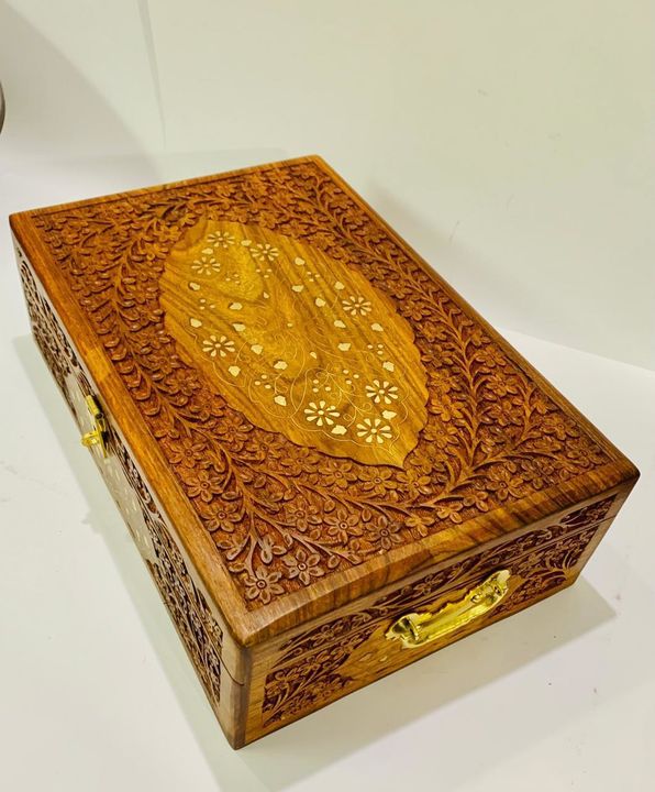 Post image Whatsapp 8097098573 to place order.COD not available.

Big size 15 inch Jewellery box sale offer 
New price only till stock lasts
Royal15 multi utility box / jewellery box, Limited Edition 
Premium Quality Handcarved  
Material- Sheesham wood with heavy brass work
E-commerce ready packaging 
Dimension:- 15 X 10 X 5 inches with inner velvet for safeguarding your precious products.
Price 2450.
free shipping excluding north east and remote locations