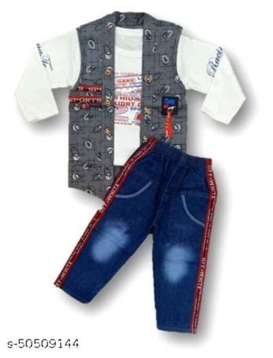 Advikavya Kids Suit Set for Boy's, Jacket, Full Sleeve T-Shirt and Pant (Set of 3) uploaded by business on 9/16/2021