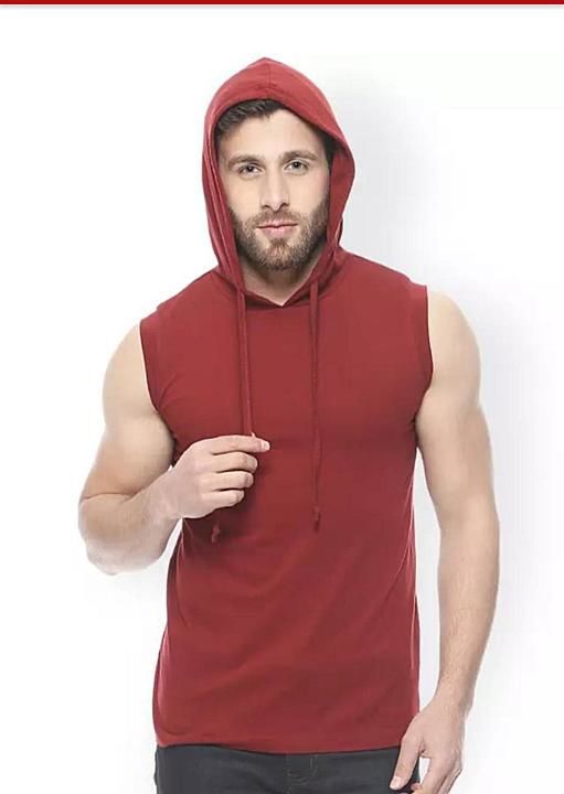 Mehroon Sleeveless hoodie uploaded by Aassma Clothing on 6/2/2020