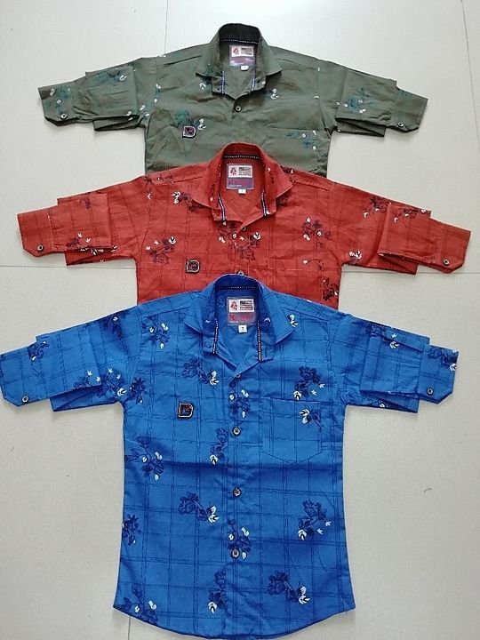 Kid's Cooton shirt size 3 to 8 (20/30) full sleeve  uploaded by business on 6/2/2020
