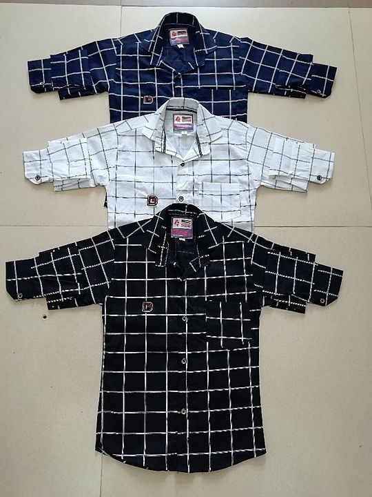 Kid's Cooton shirt size 3 to 8 (20/30)full sleeve  uploaded by business on 6/2/2020