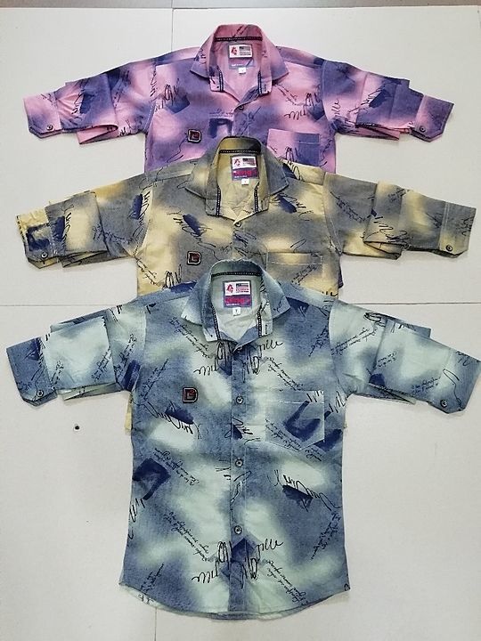Kid's Cooton shirt size 3 to 8 (20/30) full sleeve  uploaded by Kanudo garment on 6/2/2020