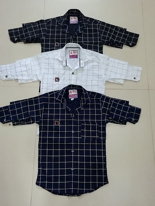 Kid's Cooton shirt size 3 to 8 (20/30) full sleeve  uploaded by business on 6/2/2020