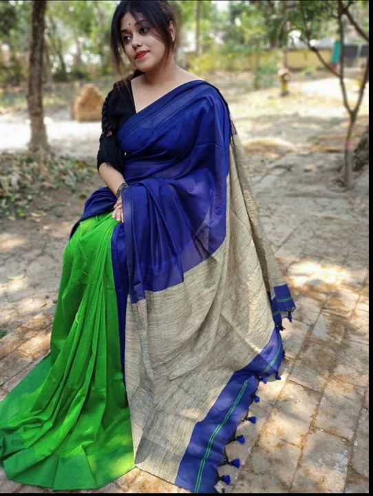 Post image Hello everyone!!
I have the saree collection for durga puja!!!

Cotton silk handloom with pallu ghichha saree

Bp same as pic(black)

Good quality saree

Free shipping in west bengal

Online payment available only