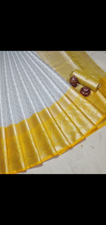 Post image I want 1 Pieces of Uppada pattu color silver and yellow combination.
Chat with me only if you offer COD.
Below is the sample image of what I want.