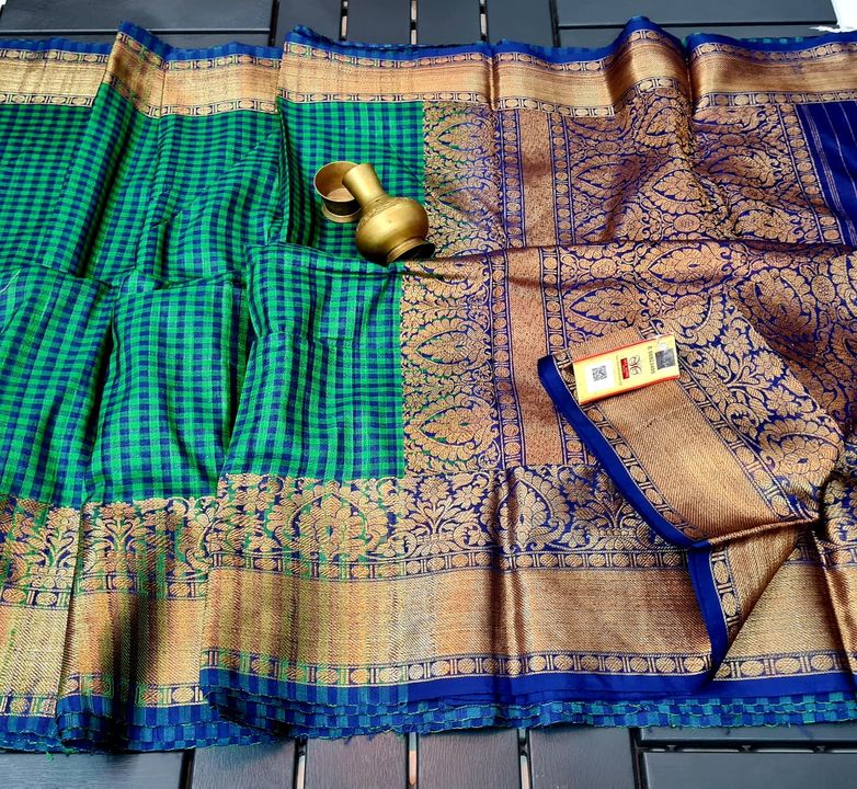 Pure handloom banarsi katan uploaded by business on 9/17/2021