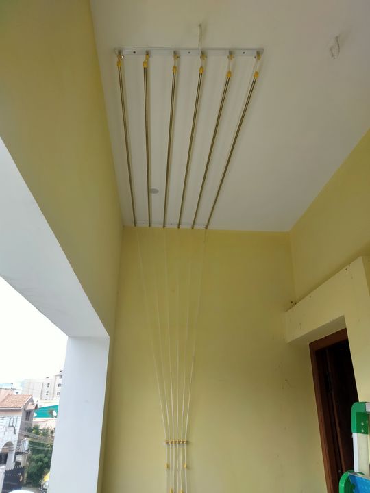 Pulley Ceiling Cloth Drying Hanger - Stainless Steel - 4Feet X 6Line uploaded by Kumaran & Company on 9/17/2021