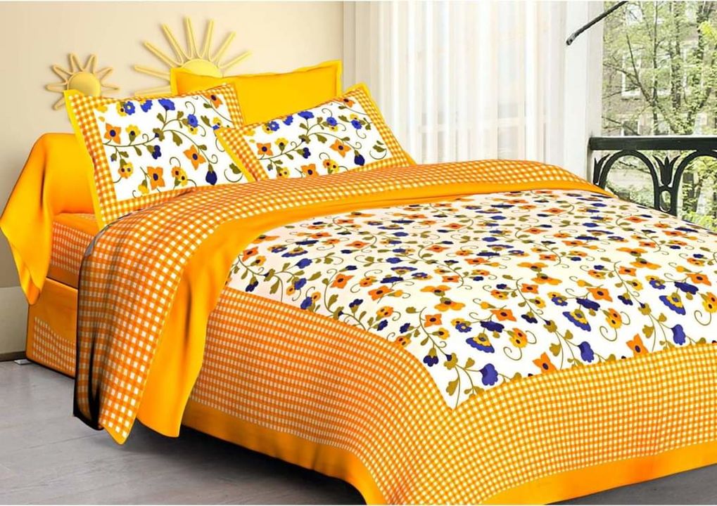 Jaipuri pure cotton bedsheet  uploaded by Neetu Enterprises on 9/17/2021