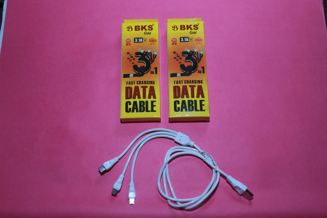  3 in 1 fast changing data cable uploaded by KartIndia on 9/17/2021