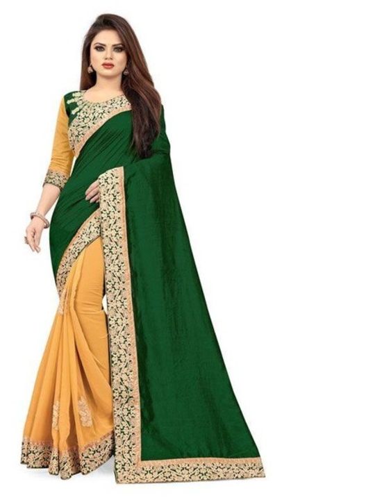 Post image Product Name: Attractive Embroidered Silk SareePackage Contains: 1 Piece of Saree With Running Blouse
Sarees Fabric: Vichitra Silk
Saree Work: Embroidered
Blouse Fabric: Bangalori Silk
Blouse Work: Embroidered
Saree Length: 5.5
Saree Blouse Length: 0.8Weight: 550Designs: 9
Rs- 950