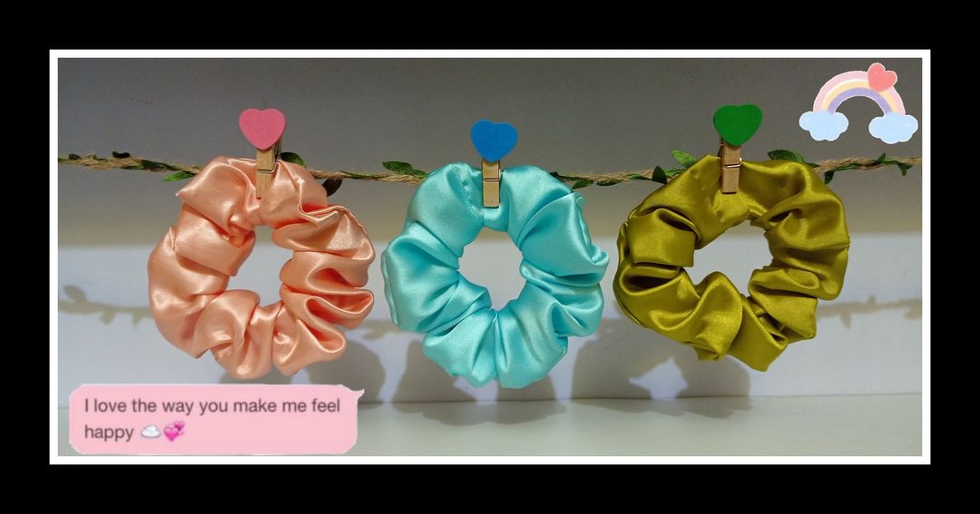 Satin Scrunchies😍 uploaded by business on 9/17/2021
