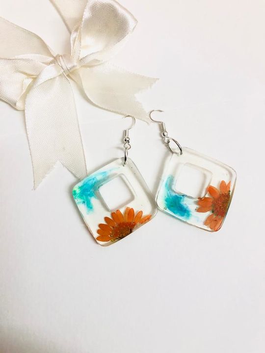 Resin earings uploaded by business on 9/17/2021