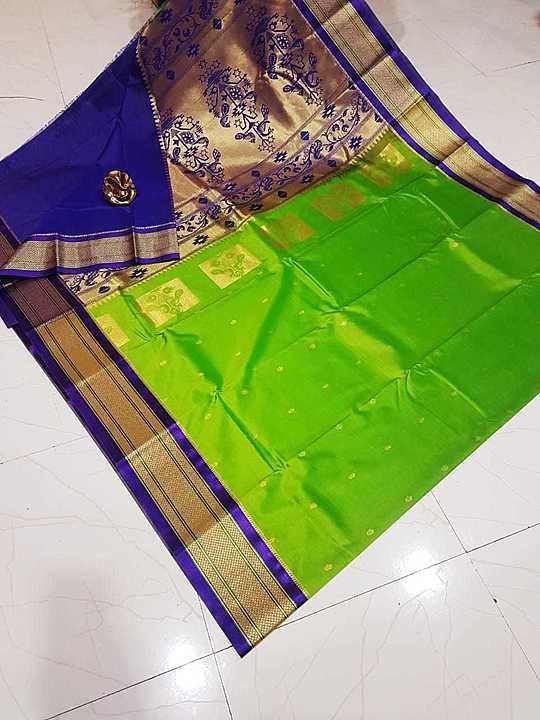 Semi paithani uploaded by Vastram collection on 9/10/2020