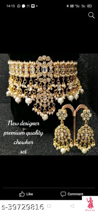 Beautiful choker jwellery set uploaded by All in one store on 9/18/2021