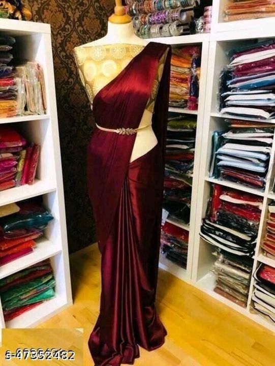 Post image Stylish Satin Women's SareeSaree Fabric: SatinBlouse: Separate Blouse PieceBlouse Fabric: JacquardPattern: Woven DesignMultipack: SingleCountry of Origin: India