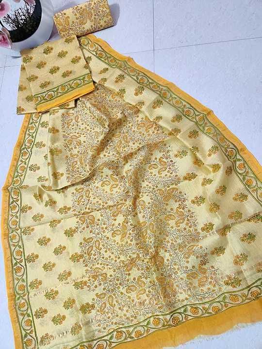 Post image Hey! Checkout my Naye collections  jisse kaha jata hai Hand block chanderi silk dress .