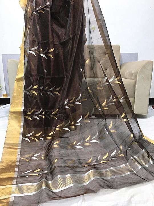 Chanderi saree uploaded by business on 9/10/2020