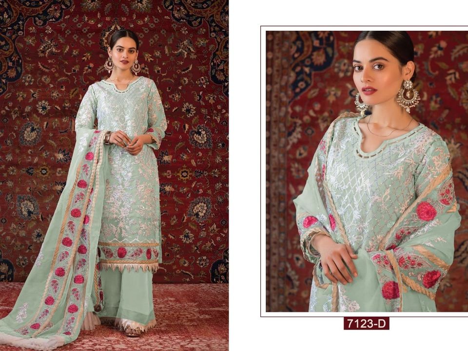 Pakistani suit uploaded by Yuva fashion gallery on 9/18/2021