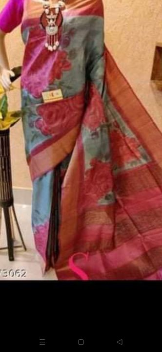 Linen saree uploaded by business on 9/18/2021