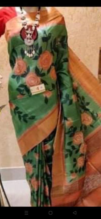 Linen saree uploaded by business on 9/18/2021