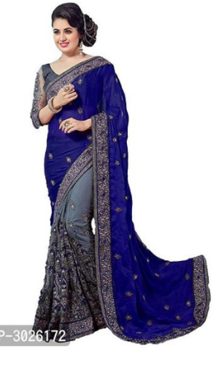 Bollywood Inspired Designer Embroidered Chiffon Sarees With Blouse Piece uploaded by Fashion shop on 9/19/2021