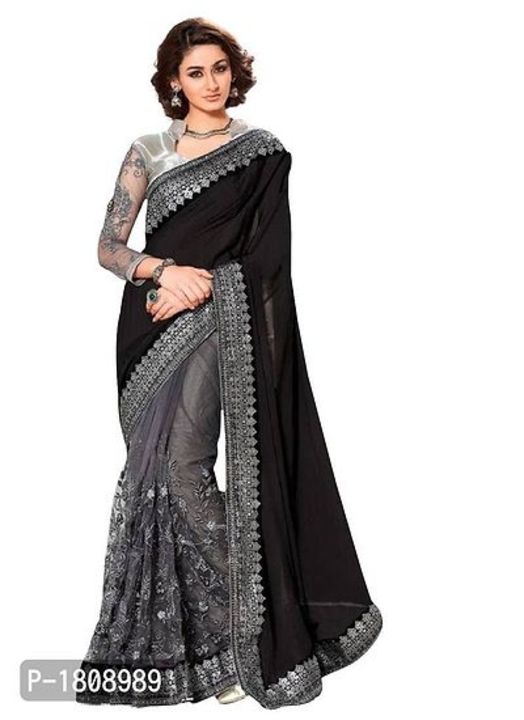 Bollywood Inspired Designer Embroidered Chiffon Sarees With Blouse Piece uploaded by business on 9/19/2021